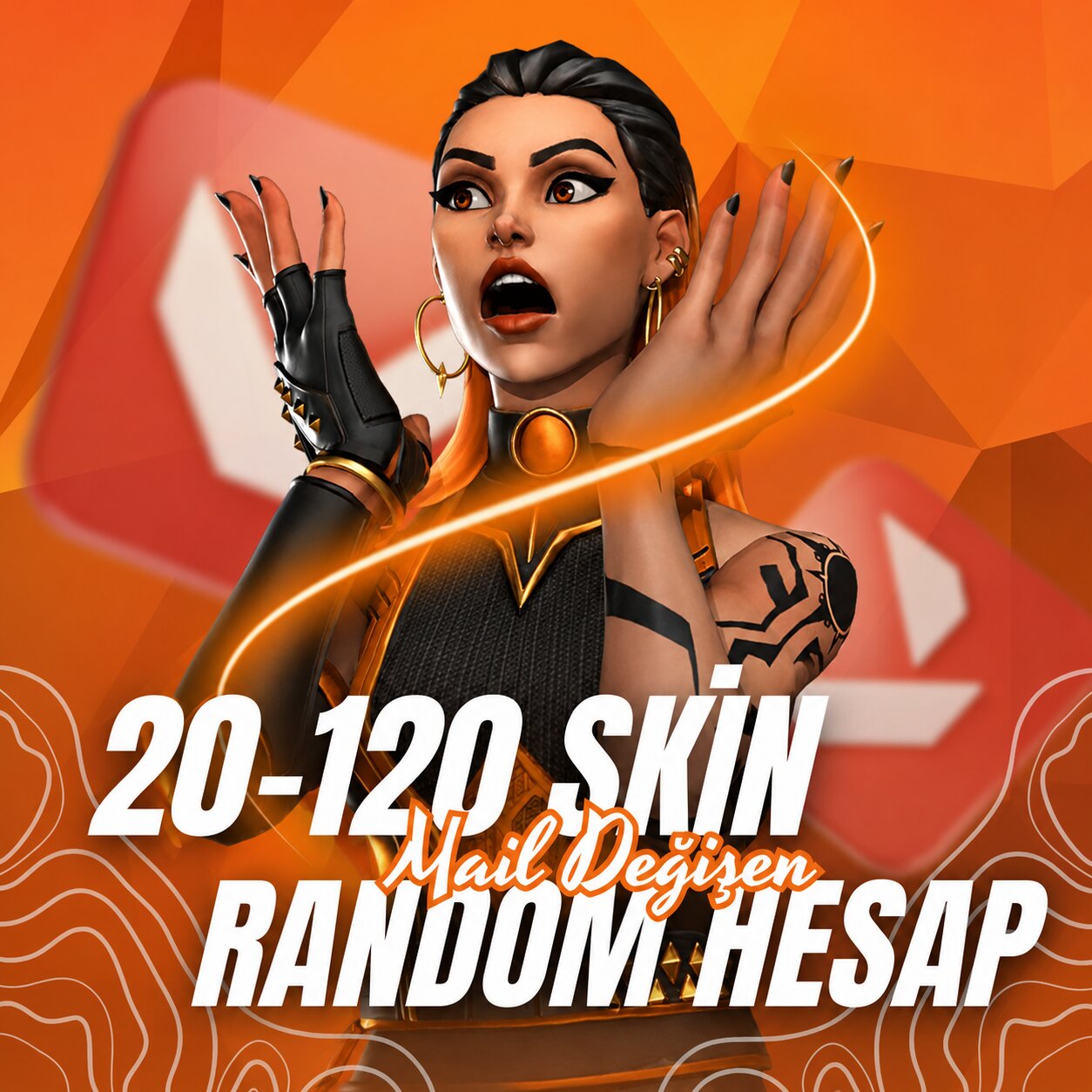 Valorant 20-120 Mail Değişen Random Hesap