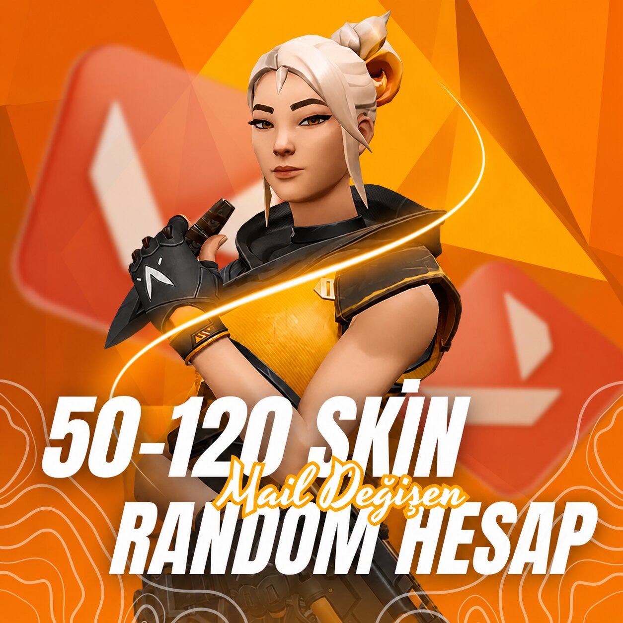 Valorant 50-120 Mail Değişen Random Hesap
