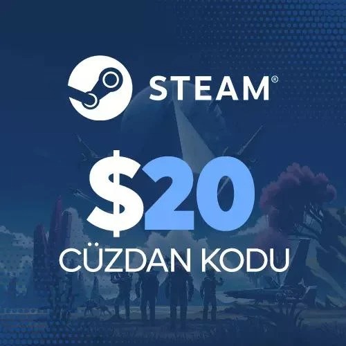 Steam 20 Dolar Cüzdan (TR-Global) - ( Sürpriz Paket )