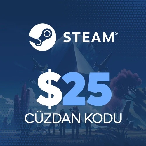 Steam 25 Dolar Cüzdan (TR-Global) - ( Sürpriz Paket )