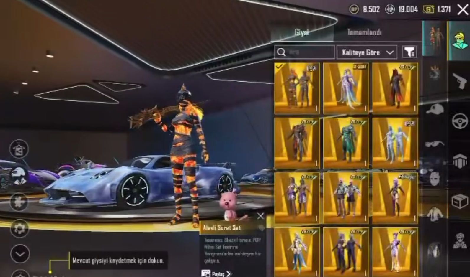 FIRSATLIK 28 NİHAİ + 168 DESTANSI + HAVA YARDIMLI ARABALAR + KOLEKSİYON 74 PUBG MOBİLE HESAP
